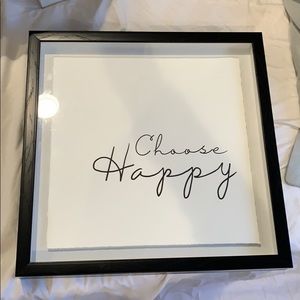 Choose Happy picture frame